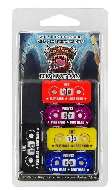 Epic Loot Box, Trackers Counters, Liczniki, Range 0-9, rozmiar 20 mm, różne kolory