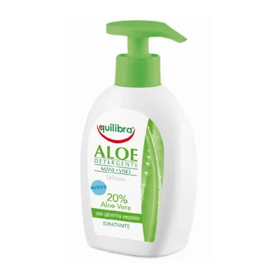 Equilibra, Aloe Detergente Mani Viso, aloesowy żel oczyszczający do twarzy i rąk, 300 ml