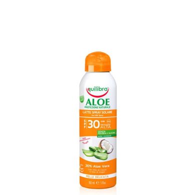 Equilibra, Aloe Solare,, aloesowy krem przeciwsłoneczny, SPF30, spray, 150 ml