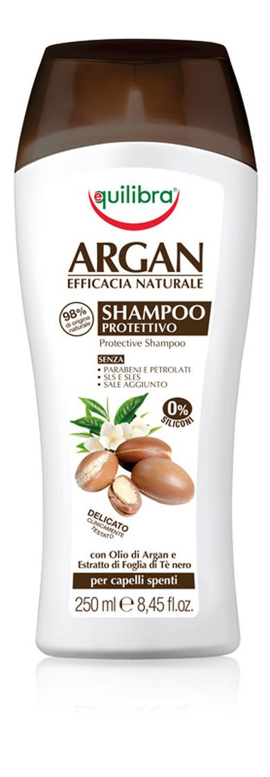 Equilibra, Naturale, szampon arganowy do włosów, 250 ml