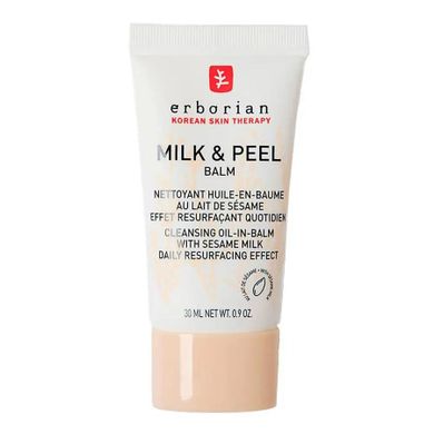 Erborian, Milk & Peel Balm, olejek oczyszczający w balsamie, 30 ml