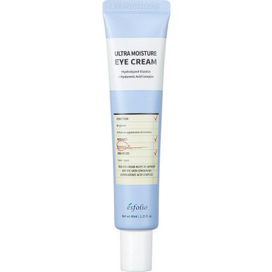 Esfolio, Ultra Moisture Eye Cream, głęboko nawilżający krem pod oczy z kwasem hialuronowym, 40 ml