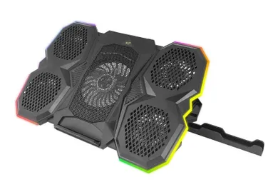 Esperanza, podstawka chłodząca gaming z podstawką na telefon LED rgb breva egc107