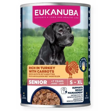Esperanza, Senior, indyk z marchewką, mokra karma dla psów, 400g