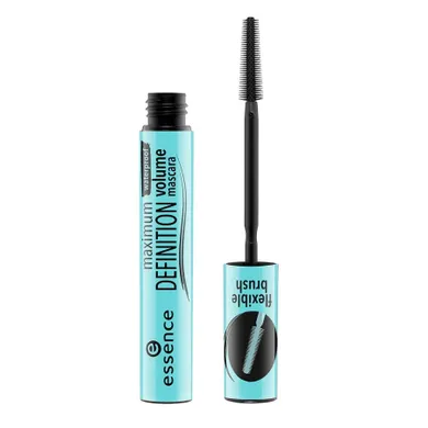 Essence, Maximum Definition, mascara wodoodporny tusz do rzęs, Black, 8 ml