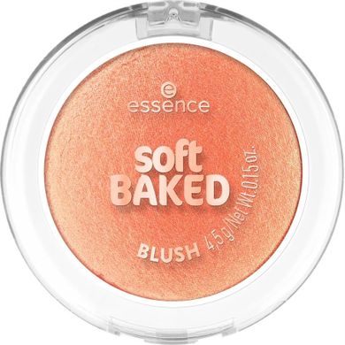 Essence, Soft Baked Blush, wypiekany róż do policzków, 20 Peach Please, 4.5g