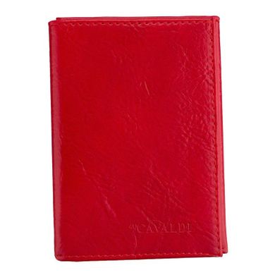 Etui na karty, czerwone, skóra ekologiczna, 4U Cavaldi