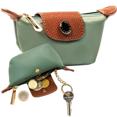 Etui na klucze, jasnozielone, skóra ekologiczna, Peterson
