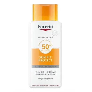 Eucerin, Sun Leb Protect SPF50+, przeciwsłoneczny żel-krem do twarzy i ciała, 150 ml