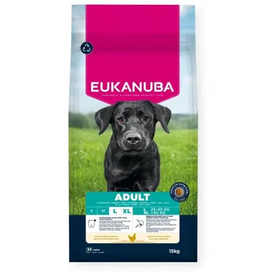 Eukanuba, Adult Large rich in chicken karma sucha dla psa, 15 kg