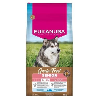 Eukanuba, karma sucha, bezzbożowa, dla starszych psów, 12 kg