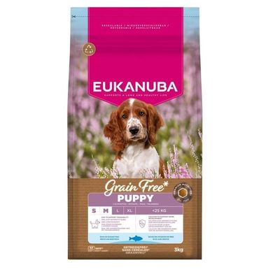 Eukanuba, karma sucha, bezzbożowa, dla szczeniąt, 3 kg