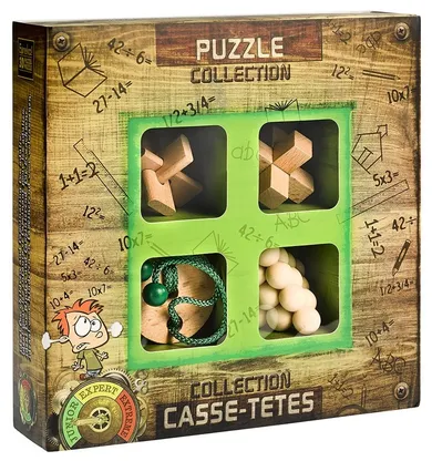 Eureka! Junior, łamigłówki drewniane, 4 szt.
