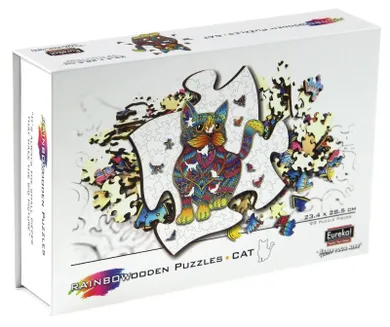 Eureka! Rainbow, Kot, puzzle drewniane, 99 elementów
