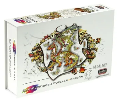 Eureka! Rainbow, Smok, puzzle drewniane, 104 elementów