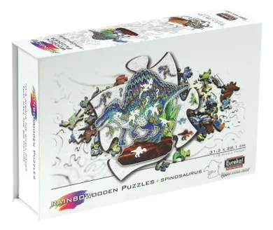 Eureka! Rainbow, Spinozaur, puzzle drewniane, 118 elementów