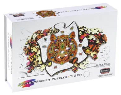 Eureka! Rainbow, Tygrys, puzzle drewniane, 138 elementów
