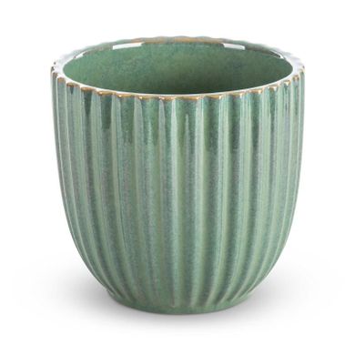Eurofirany, ceramika, 16-15 cm, zielony