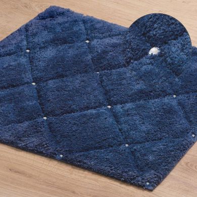 Eurofirany, dywanik łazienkowy chic, 50-70 cm, granatowy
