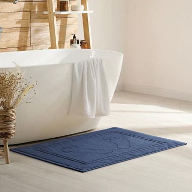 Eurofirany, dywanik łazienkowy, Sammy, 50-70 cm, granatowy
