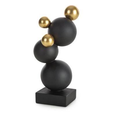 Eurofirany, figurka dekoracyjna Alex, 10-10-22 cm, czarny