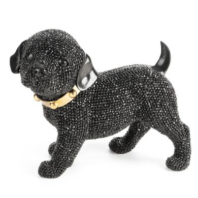 Eurofirany, figurka dekoracyjna, Eldo, 16-9-13 cm, czarny