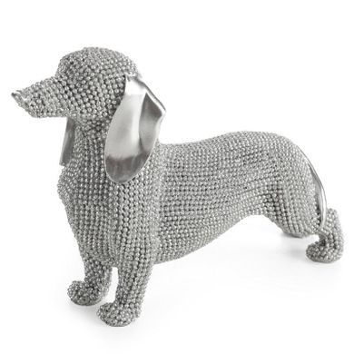 Eurofirany, figurka dekoracyjna, Eldo, 19-6-12 cm, srebrny