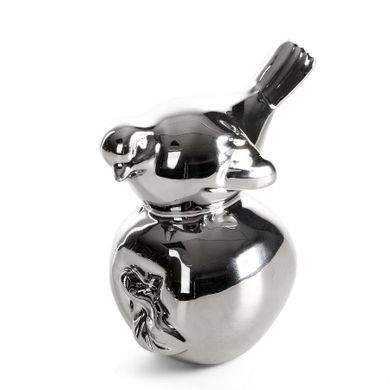 Eurofirany, figurka dekoracyjna, Fabio, 10-7-11 cm, srebrny