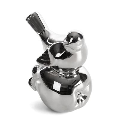 Eurofirany, figurka dekoracyjna, Fabio, 10-7-11 cm, srebrny