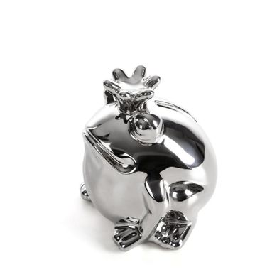 Eurofirany, figurka dekoracyjna, Fabio, 10-9-10 cm, srebrny