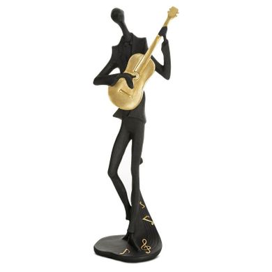 Eurofirany, figurka dekoracyjna, Rico, 13-9-37 cm, czarny