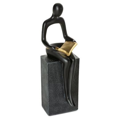 Eurofirany, figurka dekoracyjna, Rico, 9-10-28 cm, czarny