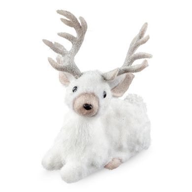 Eurofirany, figurka świąteczna, 27-17-35 cm, biały