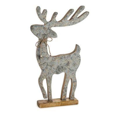 Eurofirany, figurka świąteczna, 32-8-62 cm, srebrny