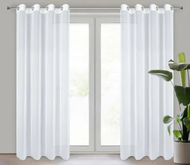 Eurofirany, firana gotowa, Arleta, biały, 135-270 cm