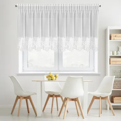 Eurofirany, firana gotowa, Artemida, na taśmie, 400-80 cm, biały