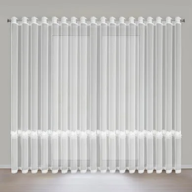 Eurofirany, firana gotowa, Isola, 350-250 cm, biały