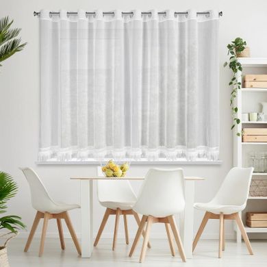 Eurofirany, firana gotowa kiara 350 x 150 cm, biały