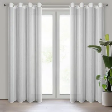 Eurofirany, firana gotowa, Lena, 140-250 cm, biały