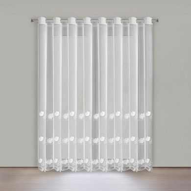 Eurofirany, firana gotowa, Leti, 350-260 cm, biały