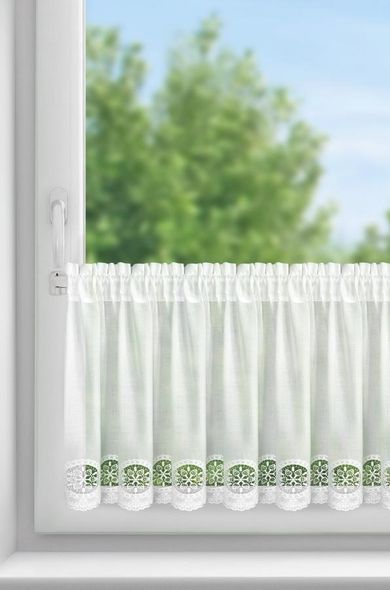 Eurofirany, firana gotowa, Lila, na taśmie, 150-40 cm, biały