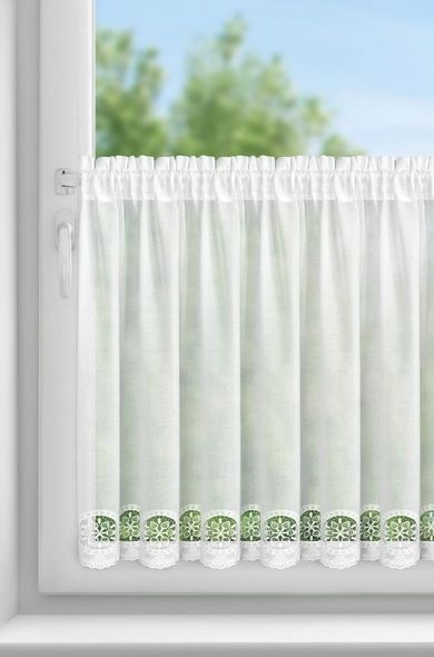 Eurofirany, firana gotowa, Lila, na taśmie, 150-70 cm, biały