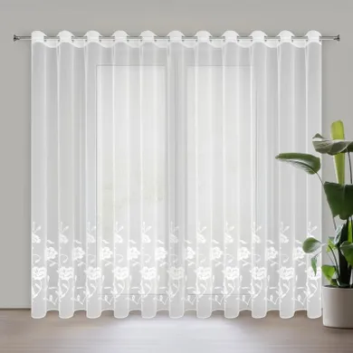 Eurofirany, firana gotowa, Natali, 350-250 cm, biały