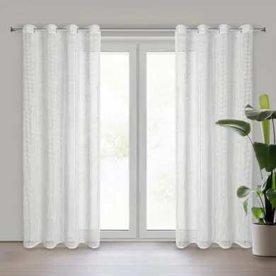 Eurofirany, firana gotowa, Neli, 140-250 cm, biały