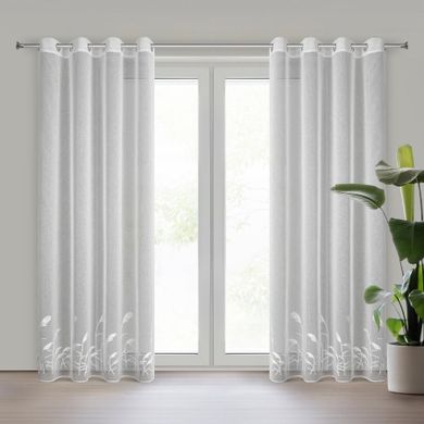 Eurofirany, firana gotowa, Tasha, 140-250 cm, biały