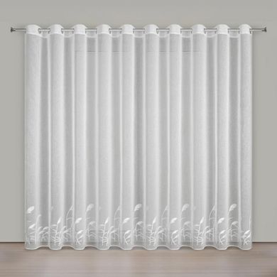 Eurofirany, firana gotowa, Tasha, 400-250 cm, biały