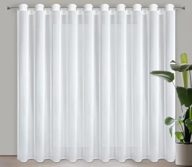 Eurofirany, firana gotowa Tina, biały, 350-270 cm