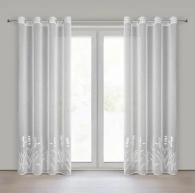 Eurofirany, firana gotowa, Tonya, 140-250 cm, biały