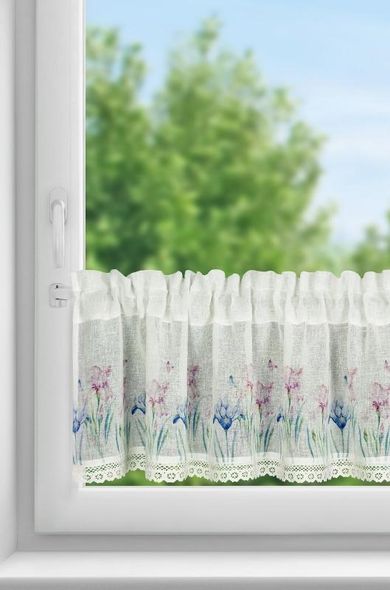 Eurofirany, firana zaciemniająca gotowa, Dolorez, na taśmie, 150-30 cm, biały