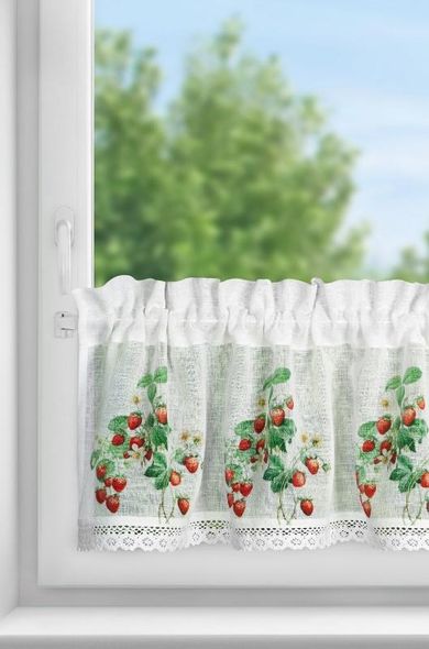 Eurofirany, firana zaciemniająca gotowa, Ksenia, na taśmie, 150-30 cm, biały